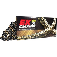 EK 525 NX-Ring Super H/Duty Black with Gold Pin Chain 124L