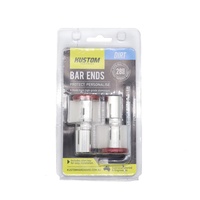 Red Kustom Hardware Bar End Plug 28mm | 3 Piece | For Tapered Bars 