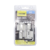 Silver Kustom Hardware Bar End Plug 28mm | 3 Piece | For Tapered Bars 