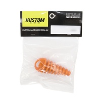 Kustom Hardware Racing Exhaust Plug Rubber Orange - 35mm