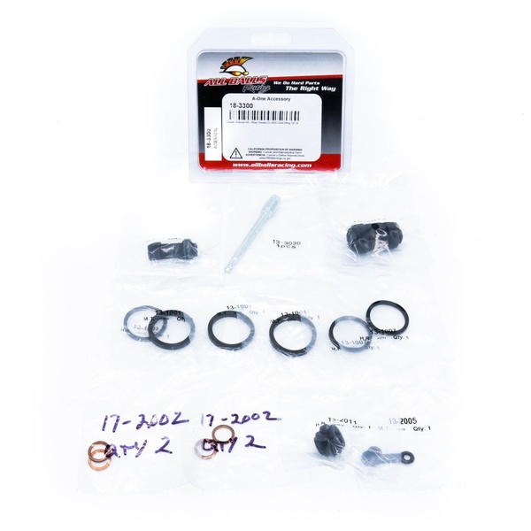 All Balls Rear Brake Caliper Rebuild Kit for 2018-2022 Honda GL1800 GOLDWING