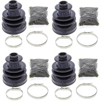 Four ATV CV BOOTS FRONT AXLE INNER OUTER Can-Am Quest 500 2002 to 2004