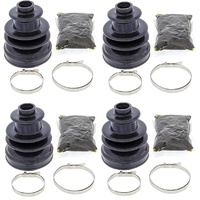 Four CV Boots Rear Axle Inner Outer for Polaris 300 Sportsman 4X4 2008 to 2010