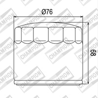 Champion Oil Filter for HD 1340 FXE SERIES 1982-1983
