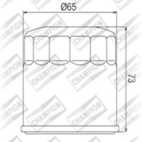 Champion Oil Filter for Yamaha YFM400A (2X4) 2001-2002