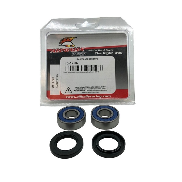 Front Wheel Bearing and Seal Kit for 2017-2022 Husqvarna SVARTPILEN 401