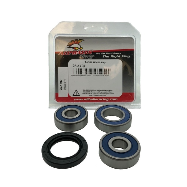 All Balls Rear Wheel Bearing and Seal Kit for 2012-2022 Honda CB125E