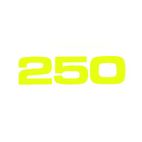 '250' Yellow Sticker 