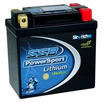 SSB PowerSport Ultralight Lithium Battery for Vespa Granturimo 200 2003 to 2007
