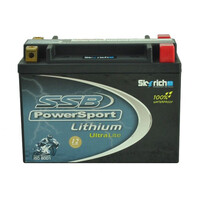 SSB PowerSport Lithium Battery - Ultralight  (+  -)
