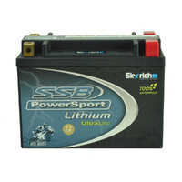 SSB Ultralight Lithium Battery for Yamaha YFM450FA Grizzly 2007 to 2016