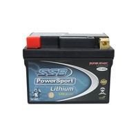 SSB PowerSport Lithium Battery-Ultralight - BR98 2.4AH YZ450F 2018-19, YZ250F 2019 (8) (0.65 KGS)