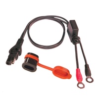 Optimate Weatherproof Battery Lead - Heavy Duty (10A max, M8 Terminals)