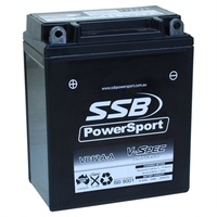 SSB 12V V-Spec Dry Cell AGM 250 CCA Battery 4.3 Kg
