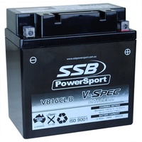 SSB 12V Dry Cell AGM 385 CCA Battery 6.6 Kg for Kawasaki KVF300 4WD 1999 to 2001