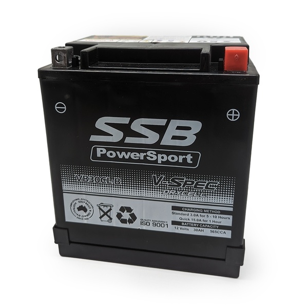 SSB 12V V-Spec Dry Cell AGM 565 CCA Battery 9.9 Kg