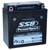 SSB 12V Dry Cell AGM 200 CCA Battery 3.1 Kg for Aprilia RS125 1999 to 2011
