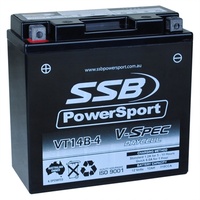 SSB 12V AGM 310 CCA Battery 4.1 Kg for Yamaha XVS1100 V-Star Custom 1999 to 2010