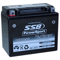 SSB 12V V-Spec Dry Cell AGM 285 CCA Battery 3.9 Kg