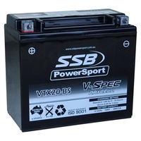 SSB 12V V-Spec Dry Cell AGM 400 CCA Battery 5.9 Kg