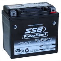 SSB 12V V-Spec Dry Cell AGM 195 CCA Battery 2.1 Kg for Yamaha AG200 2003 to 2020