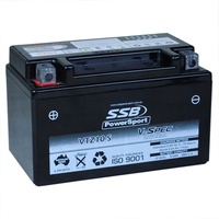 SSB 12V V-Spec Dry Cell AGM 210 CCA Battery 2.9 Kg