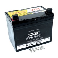 SSB 12V AGM 260 CCA Battery 7.78 Kg for Yamaha YXM700 VIKing EPS 2015 to 2020