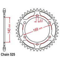 RK Optional Rear Sprocket 42T for BMW F650GS (800cc) 2006-2012
