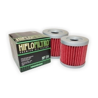 HiFlo Oil Filter Two Pack for Suzuki LT-Z400 Quadsport 2003 to 2014