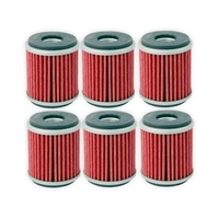 HiFlo Oil Filter Six Pack for Yamaha WR250 YZ250F YZ450F 2009 to 2015