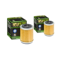 HiFlo HF143 Oil Filter Two Pack for Yamaha YFM250 Big Bear 2007 2008 2009