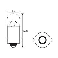 Instrument Bulb | 12V 4W | Clear Lens | BA9S | A1374J | Box of 10
