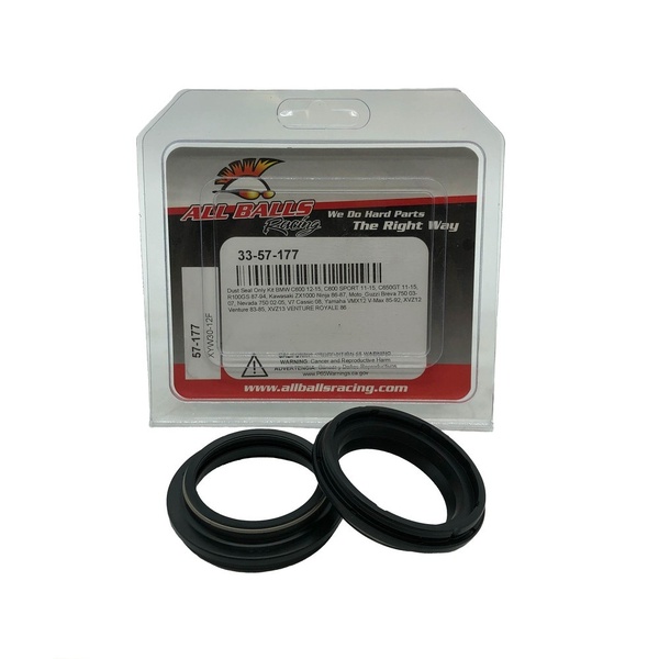 All Balls Fork Dust Seal Kit for 2017-2019 MOTO GUZZI V9 BOBBER