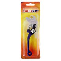 States Mx Brake Lever Fold Flex Blue