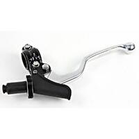Quick Adjust Lever & Perch Assembly BLACK for Kawasaki KX125 1991 to 2008