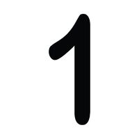 One 150MM Arial No. 1 Black