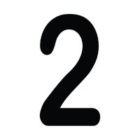 One 150MM Arial No. 2 Black
