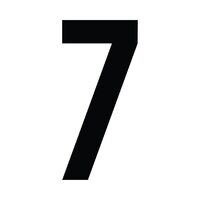 One 165MM Straight No. 7 Black