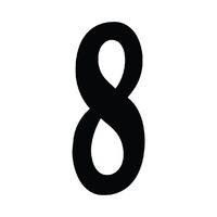 One 170MM Kurly No. 8 Black