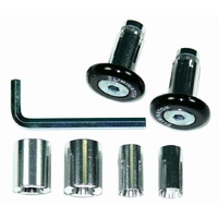 Black Motocross Handle Bar Ends for Yamaha KTM Honda Suzuki | Steel Alloy Bars