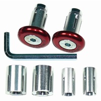 Red Motocross Handle Bar Ends for Kawasaki KX125 KX250 Kxf250 KFX450 22.5Mm