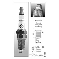 Spark Plug BR12YC-9 (DPR8EA-9) for Honda GL1100A 1982 to 1983