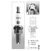 Spark Plug Premium AOR14LGS (CR7E) for Suzuki GSF1250SAT Bandit 2008 to 2009