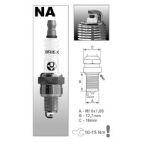 Spark Plug NAR14YC (CR7HSA) for Yamaha TTR50 E 2006 to 2020