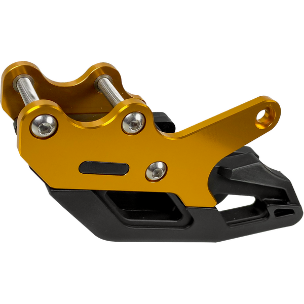 Gold Alloy Chain Guide with TPU Insert for Suzuki RM125 1996 to 2008