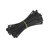 WHITES CABLE TIES 250 X 3.6 mm 100pcs/BAG BLK