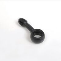 WHITES BRAKE - 10mm BANJO - 15Deg@90 - STEEL BLK