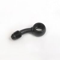 WHITES BRAKE - 10mm BANJO - 30Deg@90 - STEEL BLK