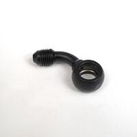 WHITES BRAKE - 10mm BANJO - 45Deg@90 - STEEL BLK