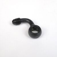 WHITES BRAKE - 10mm BANJO - 90Deg@90 - STEEL BLK